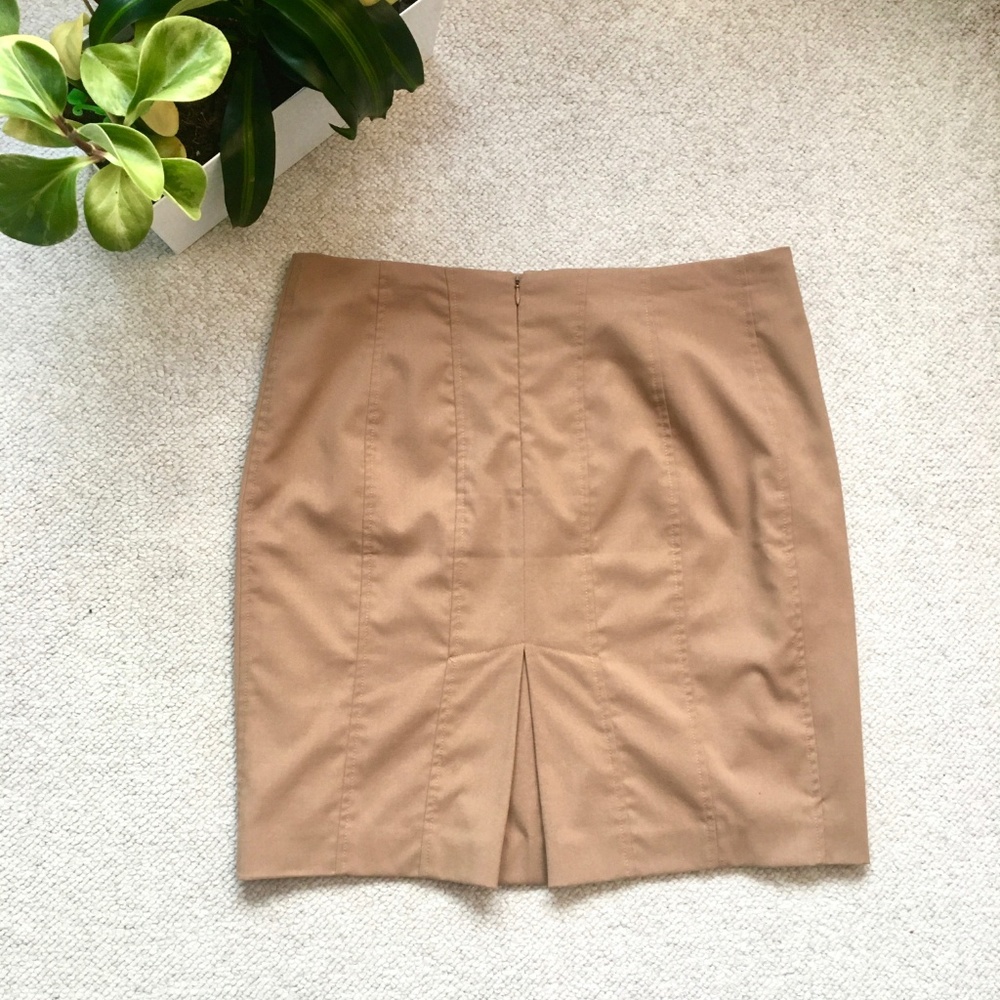 Express camel seamed skirt - Picture 3 of 3